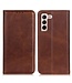 Bruin Glad Bookcase Hoesje voor de Samsung Galaxy S23