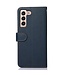 Khazneh Blauw / Bruin Litchee Bookcase Hoesje voor de Samsung Galaxy S23