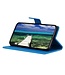 Blauw Litchee Bookcase Hoesje voor de Samsung Galaxy S23