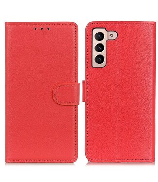 Rood Litchee Bookcase Hoesje Samsung Galaxy S23