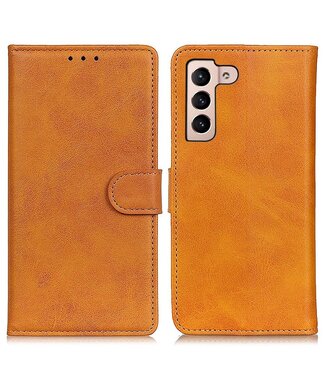 Bruin Mat Bookcase Hoesje Samsung Galaxy S23