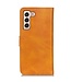 Bruin Mat Bookcase Hoesje voor de Samsung Galaxy S23