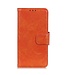 Oranje Nappa Bookcase Hoesje voor de Samsung Galaxy S23