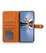 Khazneh Blauw Elegant Bookcase Hoesje voor de Samsung Galaxy S23