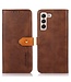 Khazneh Bruin Elegant Bookcase Hoesje voor de Samsung Galaxy S23