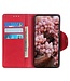 Rood Drukknoopsluiting Bookcase Hoesje voor de Samsung Galaxy S23