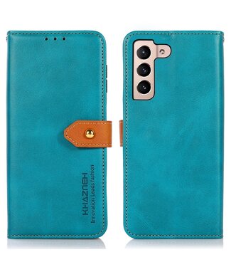 Khazneh Blauw Elegant Bookcase Hoesje Samsung Galaxy S23