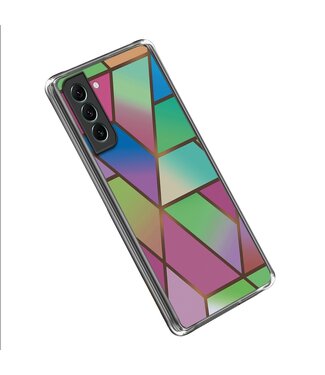 Kleurrijk Geometrisch TPU Hoesje Samsung Galaxy S23