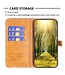 Binfen Color Zwart / Bruin Splitleer Bookcase Hoesje voor de Samsung Galaxy S23