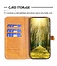 Binfen Color Bruin Splitleer Bookcase Hoesje voor de Samsung Galaxy S23