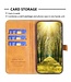 Binfen Color Groen / Bruin Splitleer Bookcase Hoesje voor de Samsung Galaxy S23