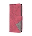 Binfen Color Rood / Grijs Design Bookcase Hoesje voor de Samsung Galaxy S23