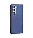 Binfen Color Blauw Lijnen Bookcase Hoesje voor de Samsung Galaxy S23