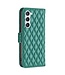 Binfen Color Groen Ruitpatroon Bookcase Hoesje voor de Samsung Galaxy S23
