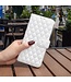Binfen Color Wit Ruitpatroon Bookcase Hoesje voor de Samsung Galaxy S23