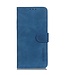 Khazneh Blauw Retro Bookcase Hoesje voor de Samsung Galaxy S23