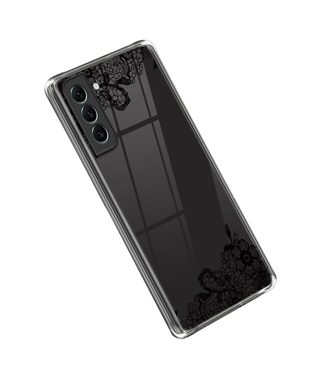 Zwart Glossy TPU Hoesje voor de Samsung Galaxy S23