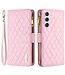 Binfen Color Roze Luxe Bookcase Hoesje voor de Samsung Galaxy S23