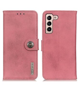 Khazneh Roze Mat Bookcase Hoesje Samsung Galaxy S23