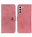 Khazneh Roze Mat Bookcase Hoesje voor de Samsung Galaxy S23