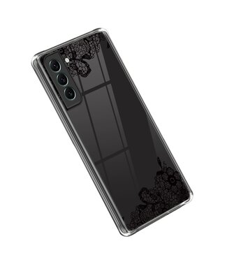 Zwart Glossy TPU Hoesje Samsung Galaxy S23