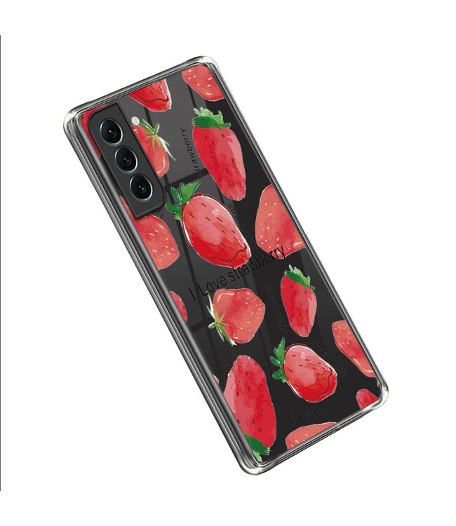 Aardbeien TPU Hoesje voor de Samsung Galaxy S23