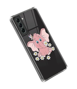 Roze Olifant TPU Hoesje Samsung Galaxy S23