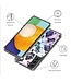 Paarse Bloemen TPU Hoesje voor de Samsung Galaxy S23