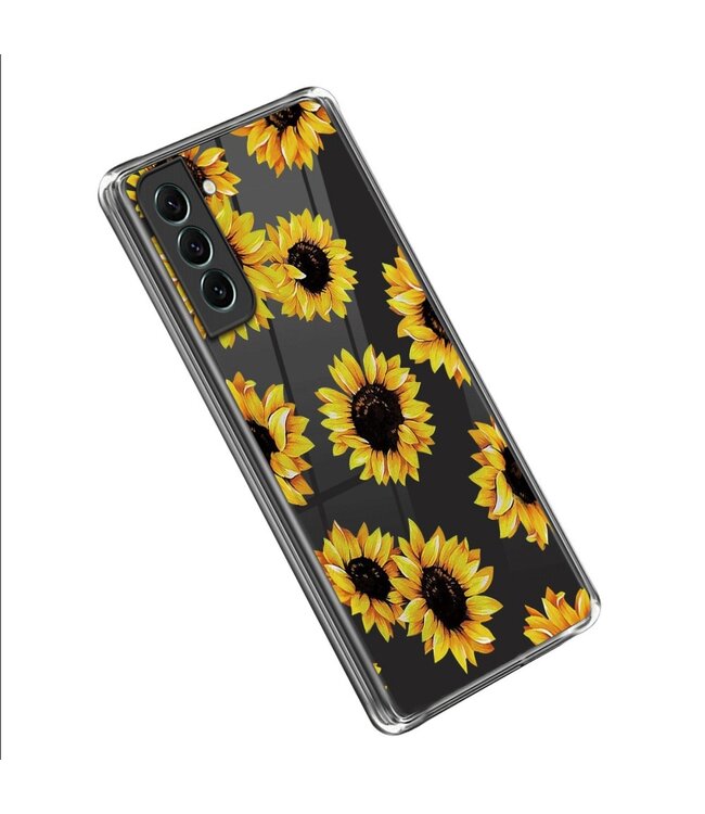 Zonnebloemen TPU Hoesje voor de Samsung Galaxy S23