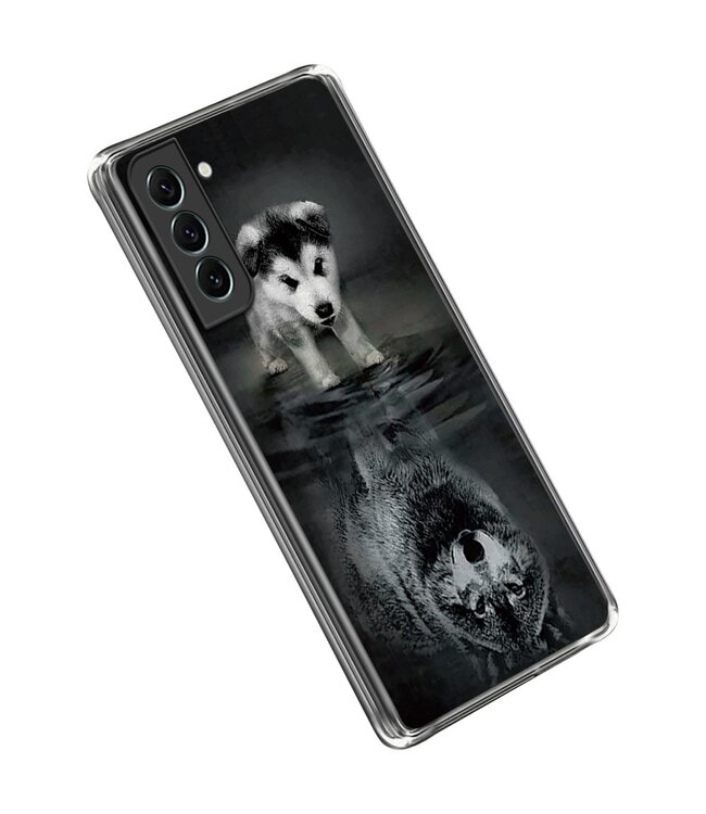 Puppy en Tijger TPU Hoesje voor de Samsung Galaxy S23