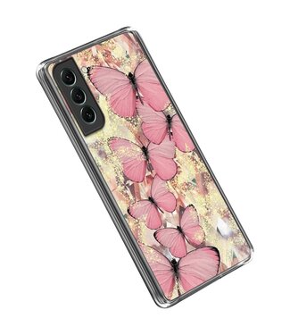 Roze Vlinders TPU Hoesje Samsung Galaxy S23