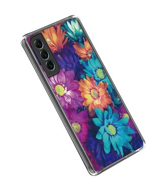 Kleurrijke Bloemen TPU Hoesje Samsung Galaxy S23