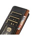 Khazneh Zwart Echt Leder Bookcase Hoesje voor de Samsung Galaxy S23