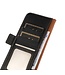 Khazneh Zwart Echt Leder Bookcase Hoesje voor de Samsung Galaxy S23