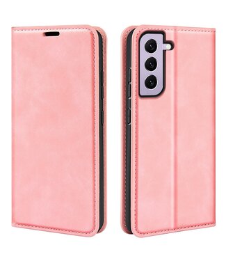 Roze Skin-touch Bookcase Hoesje Samsung Galaxy S23