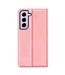 Roze Skin-touch Bookcase Hoesje voor de Samsung Galaxy S23