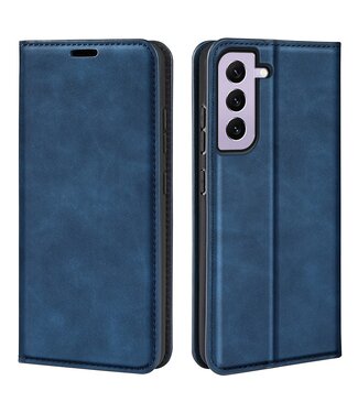 Blauw Skin-touch Bookcase Hoesje Samsung Galaxy S23