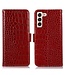 Rood Krokodillen Bookcase Hoesje voor de Samsung Galaxy S23