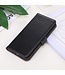 Zwart Echt Leder Bookcase Hoesje voor de Samsung Galaxy S23