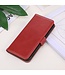Rood Echt Leder Bookcase Hoesje voor de Samsung Galaxy S23
