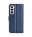 Blauw Glad Bookcase Hoesje voor de Samsung Galaxy S23