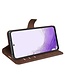 Donkerbruin Glad Bookcase Hoesje voor de Samsung Galaxy S23