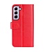 Rood Glad Bookcase Hoesje voor de Samsung Galaxy S23