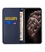 Blauw Carbon Textuur Bookcase Hoesje voor de Samsung Galaxy S23