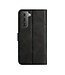 Zwart Lijndesign Bookcase Hoesje voor de Samsung Galaxy S23
