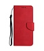 Rood Stijlvol Bookcase Hoesje voor de Samsung Galaxy S23
