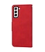 Rood Stijlvol Bookcase Hoesje voor de Samsung Galaxy S23