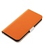 Oranje Litchee Bookcase Hoesje voor de Samsung Galaxy S23