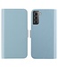 Lichtblauw Litchee Bookcase Hoesje Samsung Galaxy S23