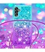 Hemelsblauw / Paars - tpu hoesje met koord, voor de Samsung Galaxy A54 5G